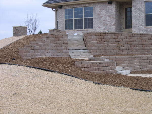 Fieldstone Retaining Wall and Stairs Mequon